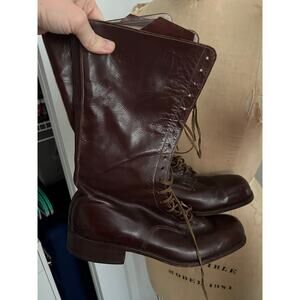 Vintage Brown. Leather Boots - Women's